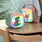 Wireless Bluetooth Karaoke Speaker with Dual Microphones Portable LED Light Music Player