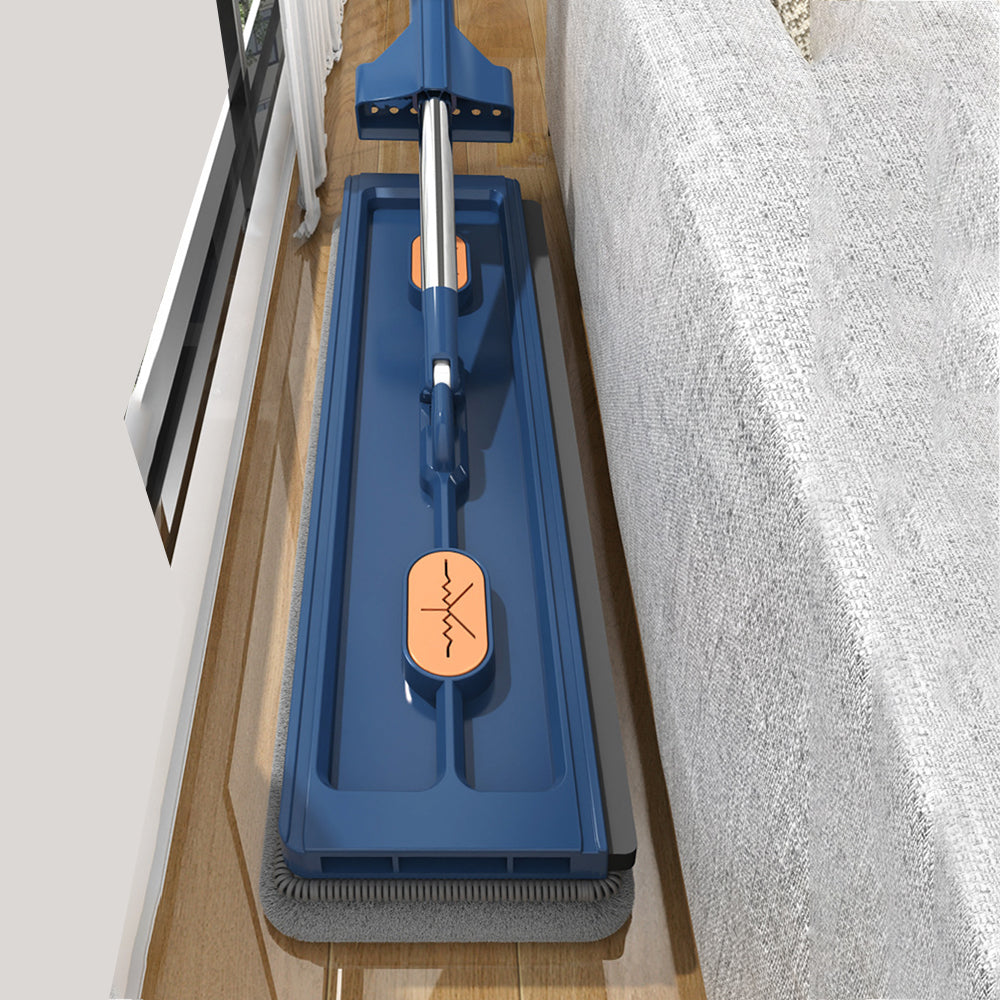 360 Degree Rotatable Adjustable Flat Mop with 2 Washable Pads