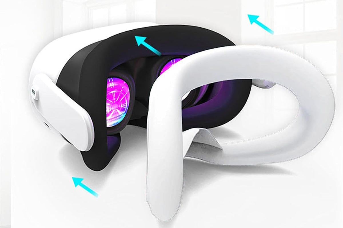7-Piece Silicone Protective Case Set for Meta Quest 3S VR Headset Accessories