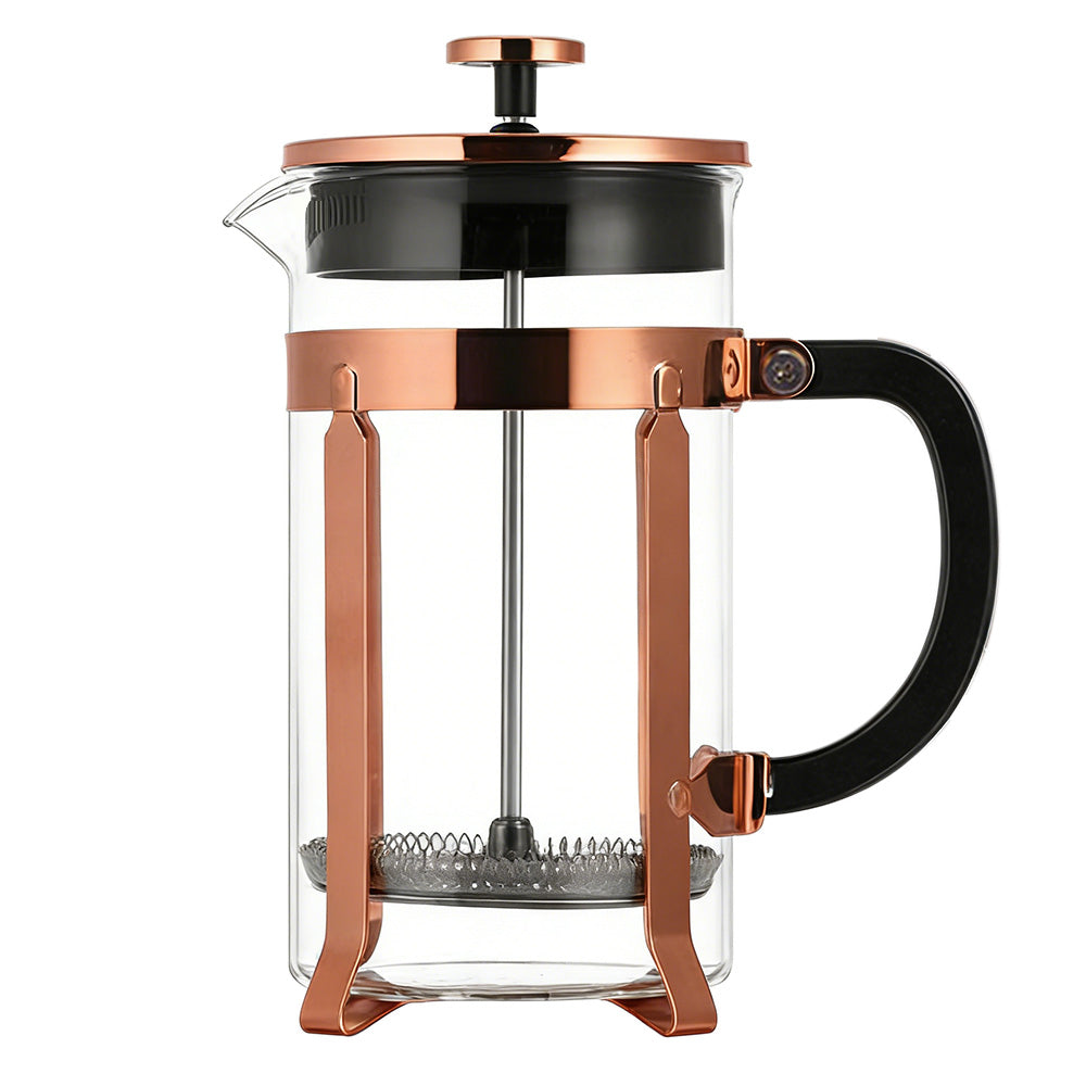 French Press Coffee Maker Borosilicate Glass Stainless Steel Brewer Cold Brew Cafetera