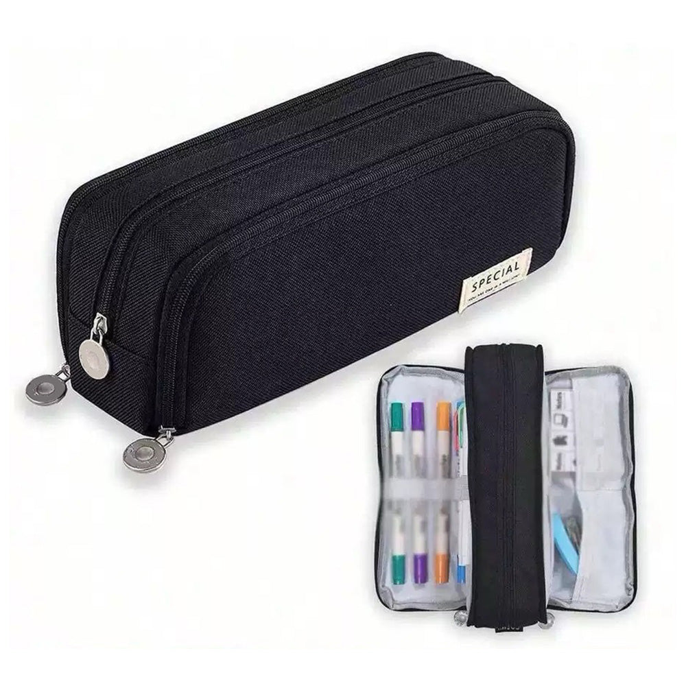 Large Pencil Case with Multiple Compartments Stationery Organizer for Students
