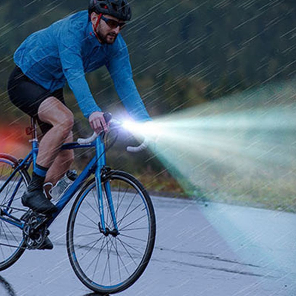 2Pcs Rechargeable LED Bicycle Headlight with Horn
