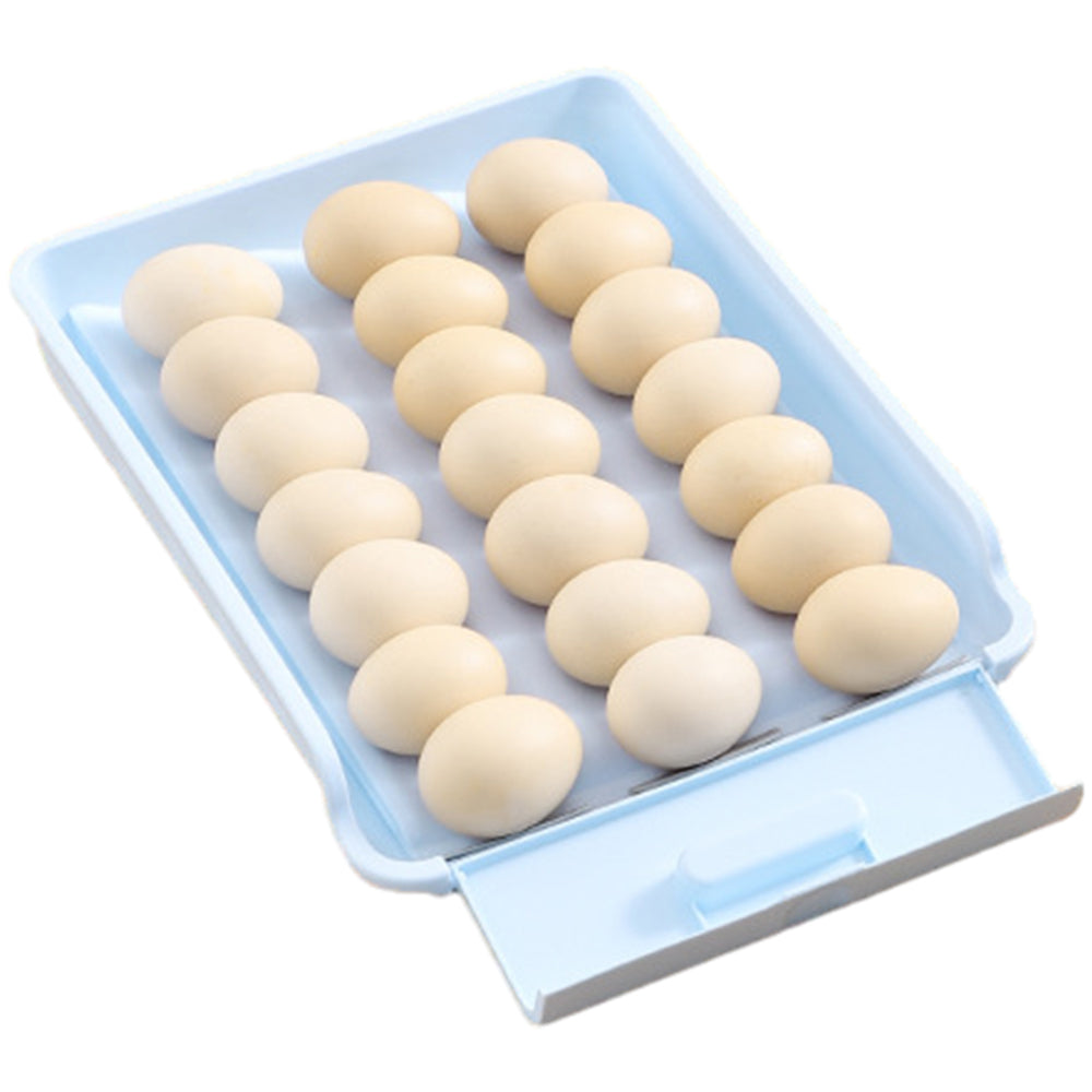 34.3x25.2x8.2CM Automatic Scrolling Egg Storage Box Removable Egg Dispenser