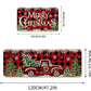 2PCS Christmas Floor Mats Set Non Slip Kitchen Rug for Bathroom Living Room Doorway