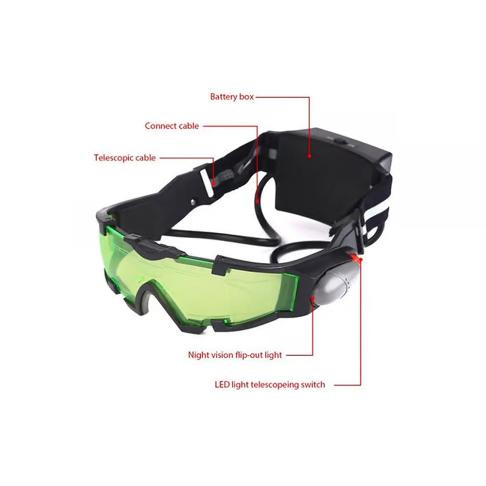 Adjustable LED Night Vision Goggle Kids Camping Gear