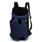 Breathable Mesh Pet Carrier Backpack for Front and Back Carrying Dogs Cats-Navy