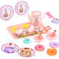 Pretend Play Tea Party Set with Dessert and Carrying Case for Role Play