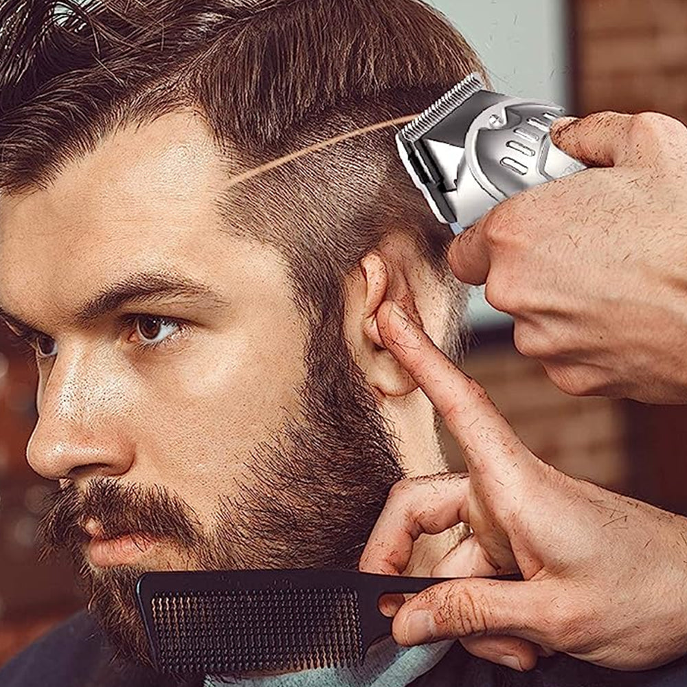 2Pcs LCD Display Cordless Hair Trimmers Set for Men