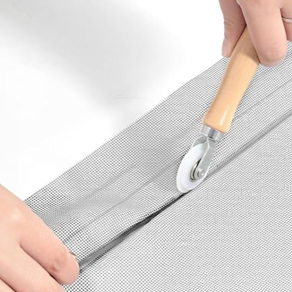 DIY Window Screen Repair Kit Fiberglass Mesh with Tools for Doors Patio Porch