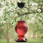 Flower Shape Ant Moat Hummingbird Feeder for Outdoor Yard Hanging Feeder