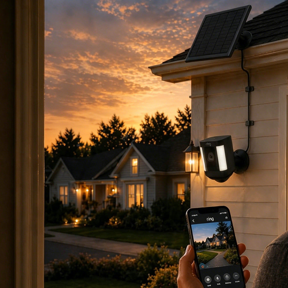8W Solar Panel Charger Compatible with Ring Stick Up Cam Battery