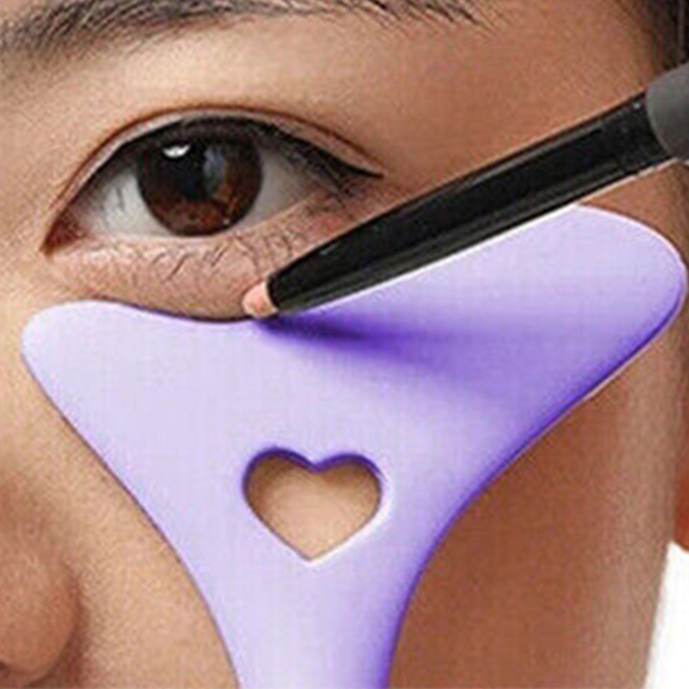 2Pcs Silicone Eye Liner Aid Washable Makeup Accessories