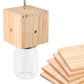Wood Carpenter Bee Trap For Outside Cube Style Nature Hanging Carpenter Bee Traps