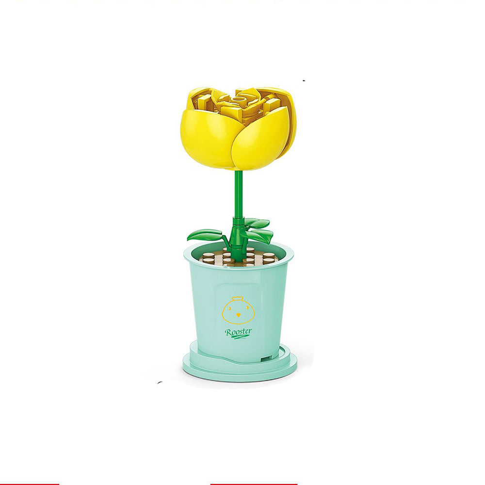 12Pcs Artificial Plants Decor Building Kits Toy for Kids and Adults