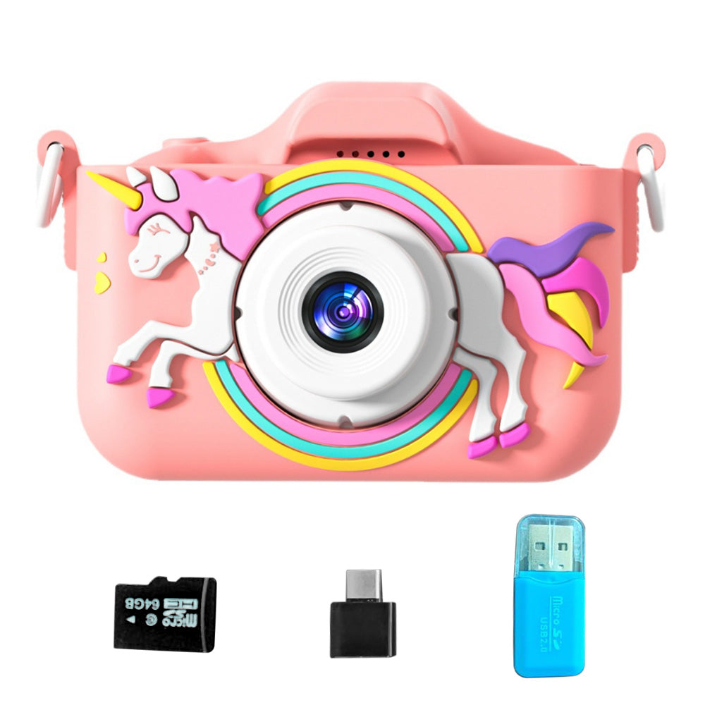 Digital Camera Portable Digital Video Camera with 64G TF Card and Adapter