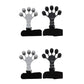 4Pcs Adjustable Finger Exerciser Hand Grip Strengthener-Black, Grey