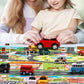 Floor Play Mat Rug Traffic Road Signs Car Track City Carpet Toy with 10 Trees