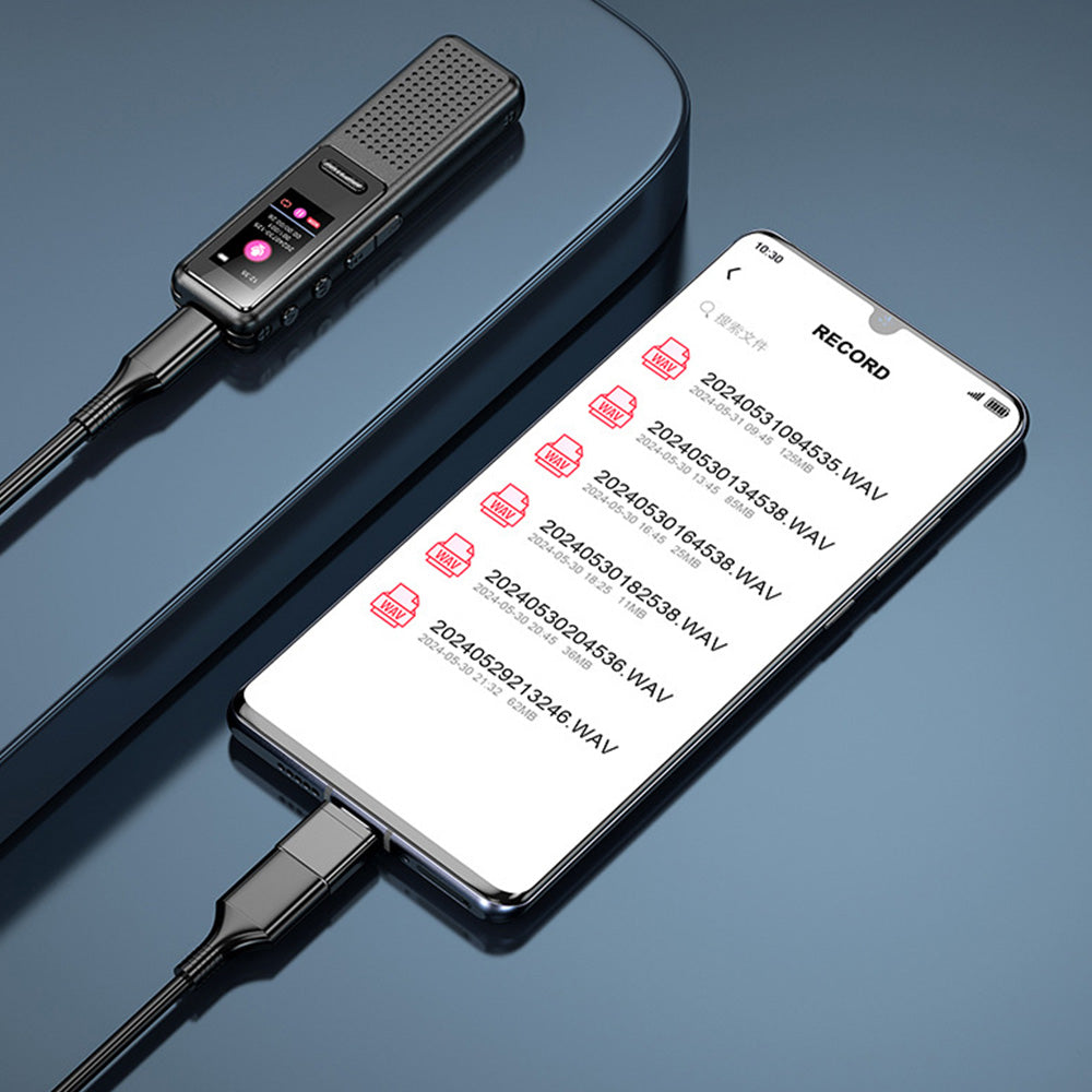 Digital Voice Recorder With Noise Reduction Technology For Meetings Lectures