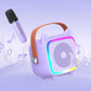 Mini Karaoke Machine Portable Bluetooth-Speaker with A Microphone