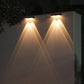 LED Solar Powered Fence Lights Deck Door Wall Stair Step Outdoor Lamp