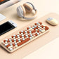 2.4GHz Wireless Keyboard And Mouse Combo With Round Key Caps