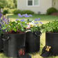 4X15 Gallon Potato Grow Bags with Dual Harvest Window Visible Window Non-Woven Planter Pot