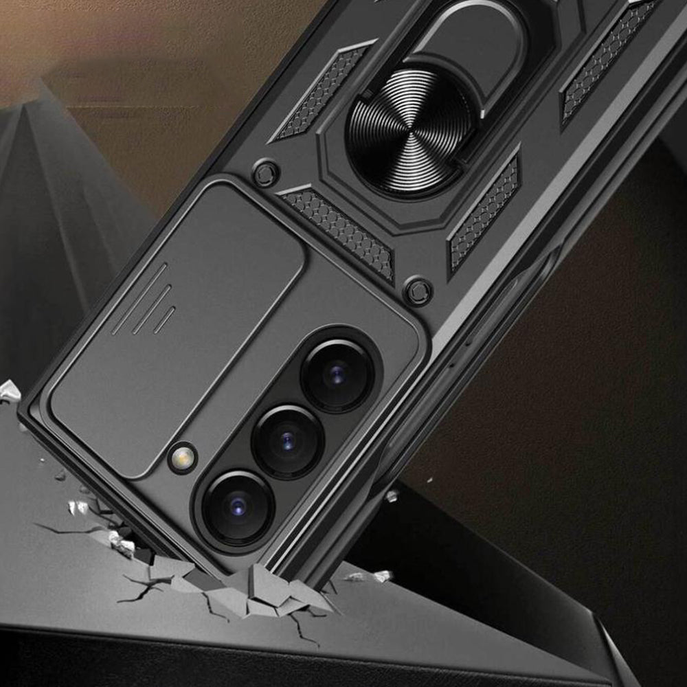For Samsung Galaxy Z Fold Shockproof  Phone Case with Ring Base