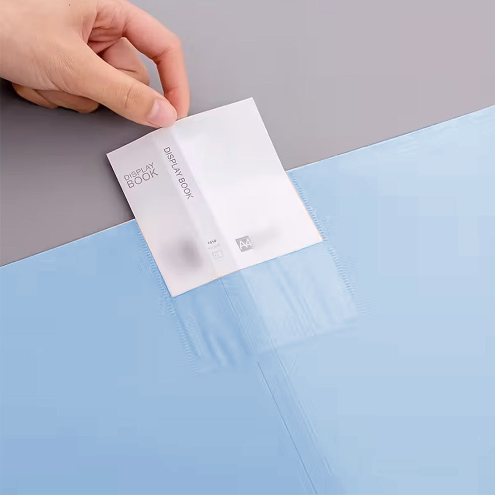 2 Pack A4 Sheet Protector Binder 40 Page Clear Folder for Certificates Posters