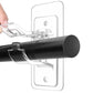 No Drill Self Adhesive Curtain Rod Brackets Transparent Invisible Holders for Curtains Towels