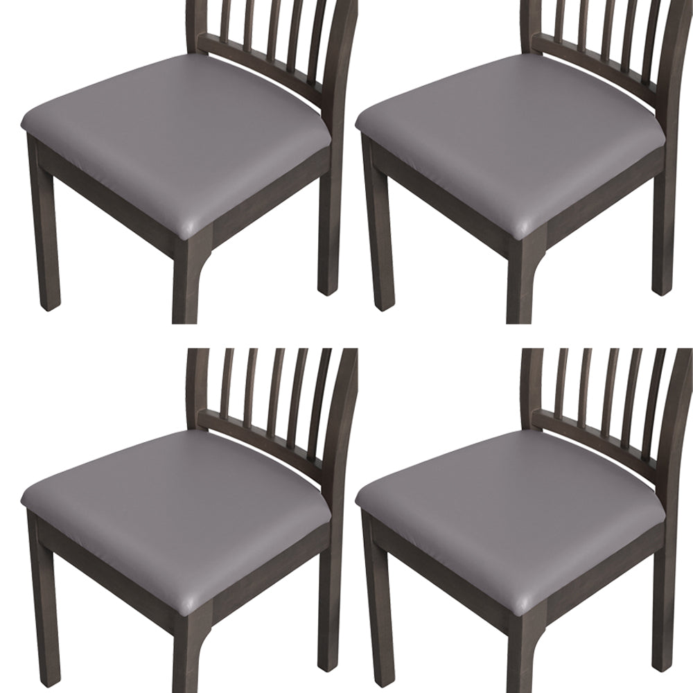 4Pcs Waterproof  PU Leather Stretch Seat Cushion Cover