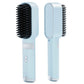 2Pcs USB Rechargeable Cordless Negative Ion Hair Straightener Comb