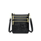 Genuine Leather Crossbody Shoulder Bag Multi-Compartment Water-resistant Handbag