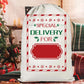 2Pcs Christmas Gift Canvas Bags Santa Sacks Drawstring Christmas Bags