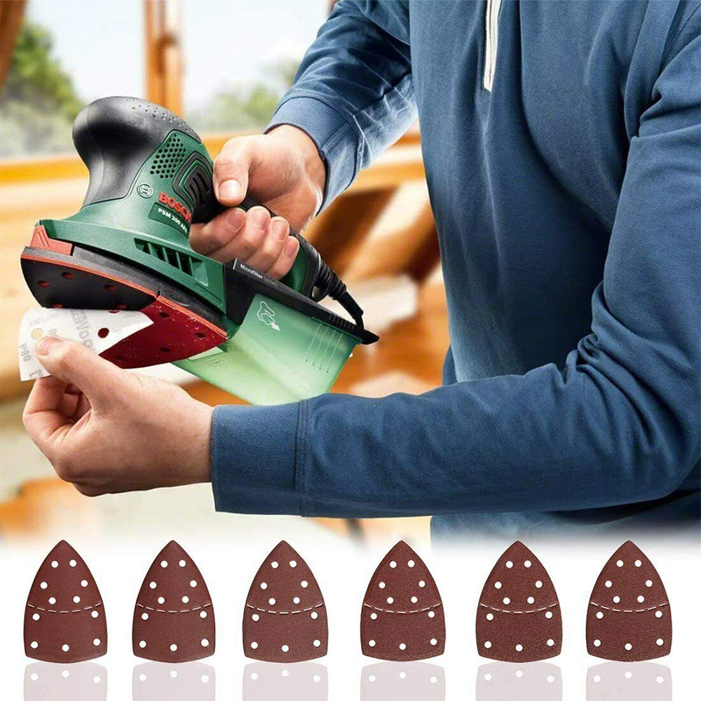 60Pcs Mouse Sanding Pads Detail Sander Sandpaper Sheets for Alloy Polishing