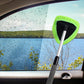 Car Windshield Cleaning Tool with Extendable Handle 4 Reusable Microfiber Pads
