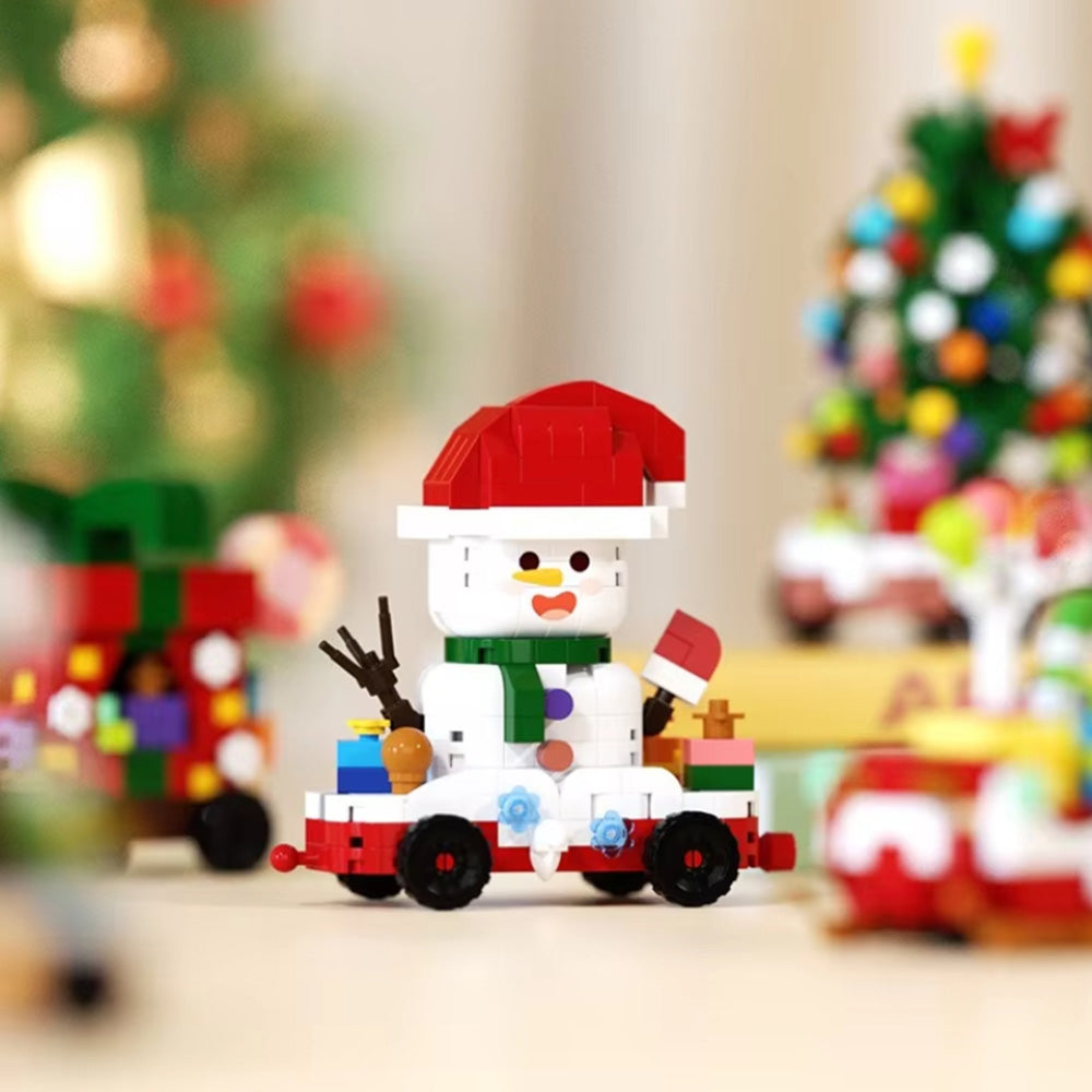 Christmas Building Blocks Set Xmas Building Figures DIY Stocking Stuffers