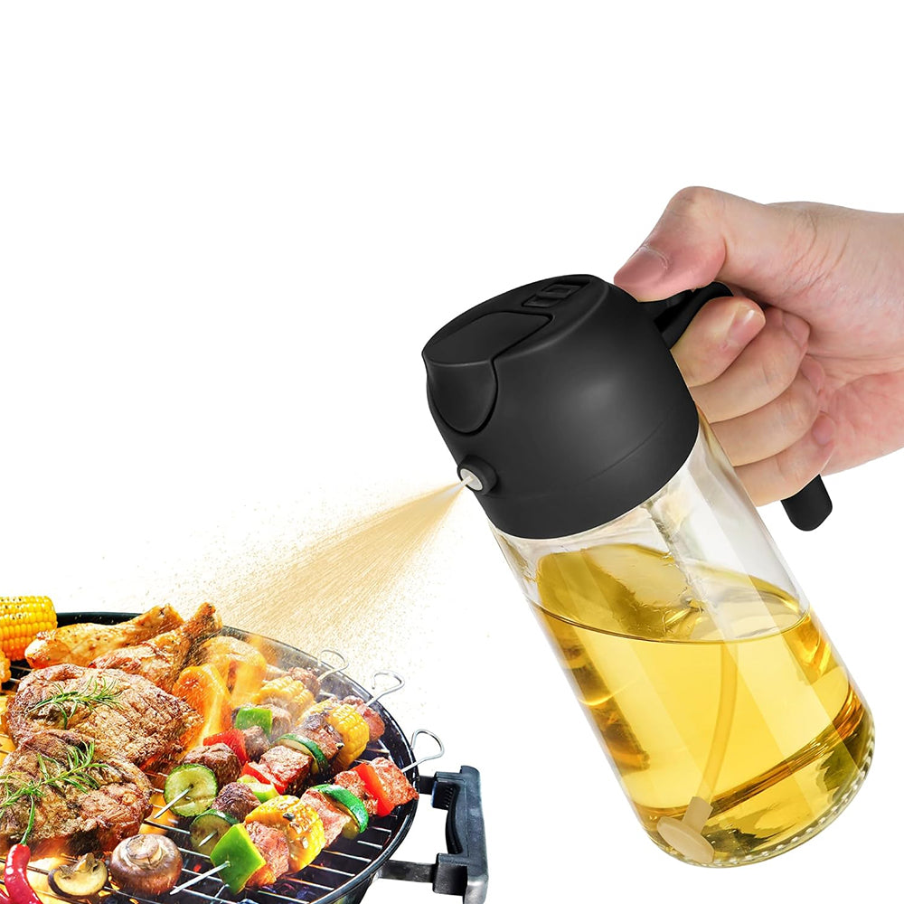 2-in-1 470ML Olive Oil Dispenser and Oil Sprayer