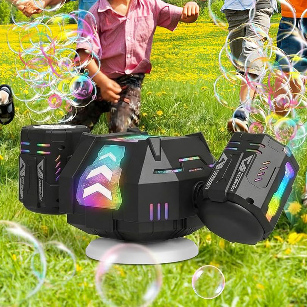 Rechargeable Bubble Machine with RGB Lights for Parties Weddings Events