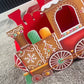 Santa Gift Train Christmas Cardboard Gift Box Present Holder Home Decoration