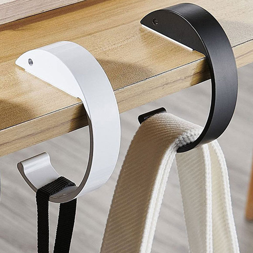 2Pcs C Shape Purse Hook for Table Handbag Hanger for Desk