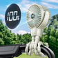 Portable Octopus Stroller Fan with Digital Display and 3 Speed Settings