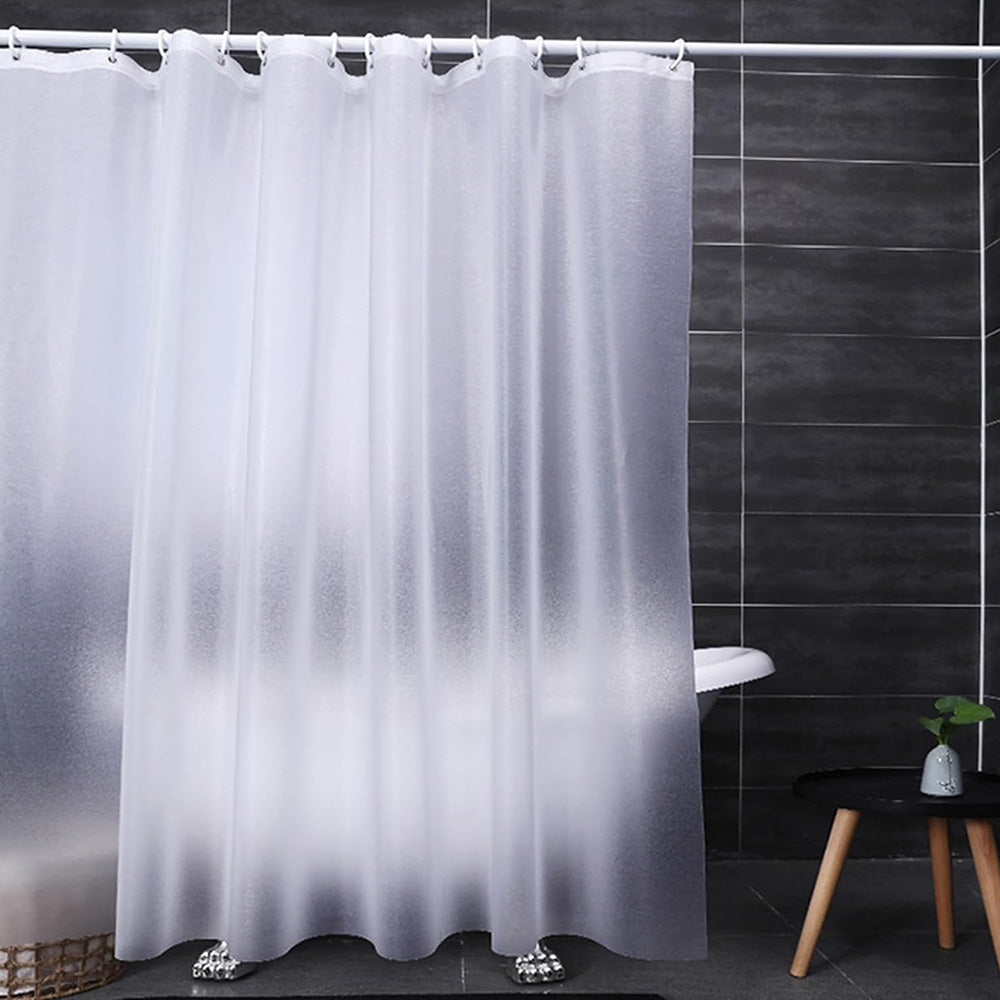 Shower Curtain PEVA Thickened Curtain Liner 180x180cm with Rustproof Grommets and Hooks