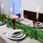 Christmas Norfolk Pine Garland Rattan Greenery Garland for Home Fireplace Decor