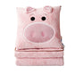 Pillow Blanket Throws Back Support Cushion