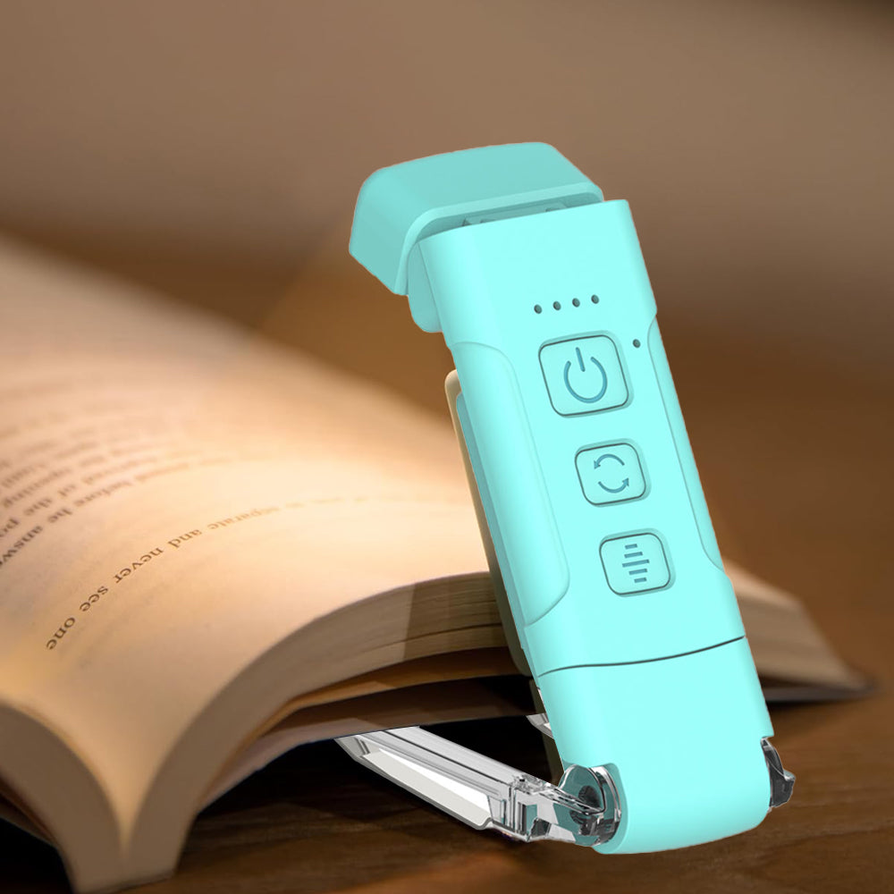 2Pcs USB Rechargeable Book Clip Bookmark Lamp