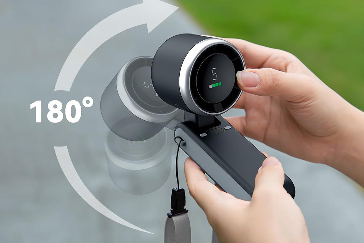 Portable Handheld Turbo Fan with 5 Gear Wind Mini Fan for Travel Beach