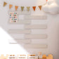 8 Pack Self Adhesive Felt Display Strips with 35 Push Pins for Wall Decor