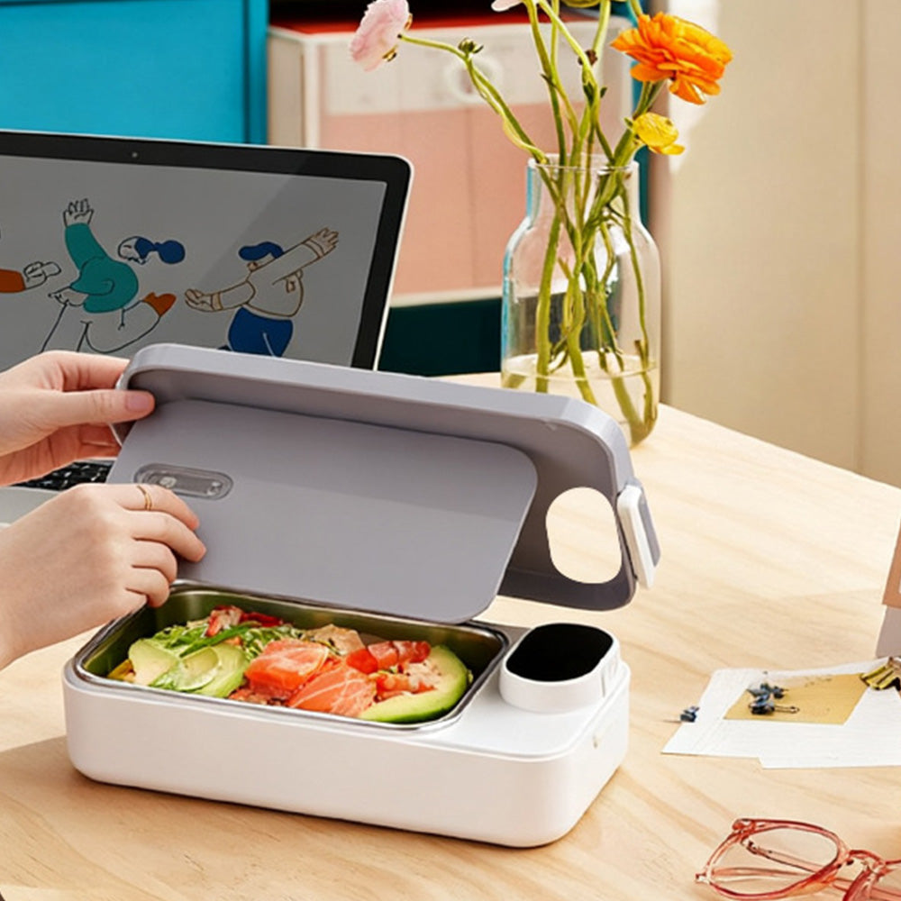 900ml Stainless Steel Heated Lunch Box Electric Food Warmer for Work School