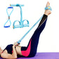 6 Tube Pedal Ankle Puller Fitness Exercise Rope with 8-Shape Resistance Band
