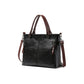 Vintage PU Leather Shoulder Tote Bag with Large Capacity for Women